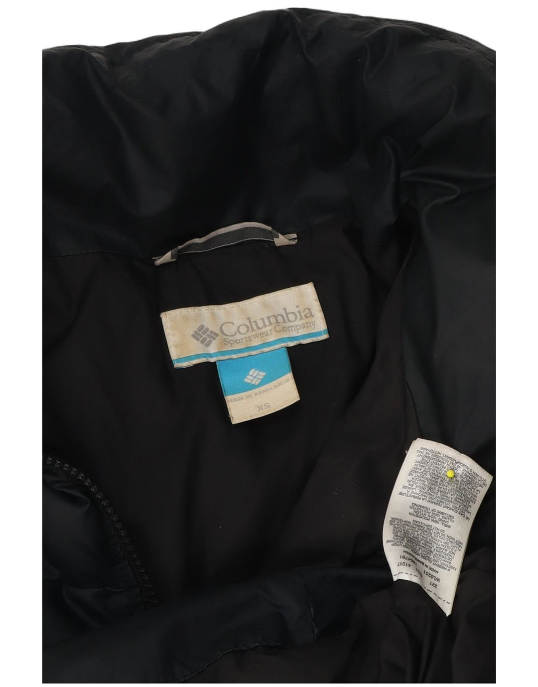 Columbia Womens Oversized Padded Jacket UK 6 XS Navy Blue Polyester