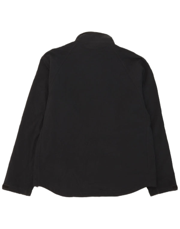 Russell Athletic Mens Windbreaker Jacket UK 42 XL Black Polyester