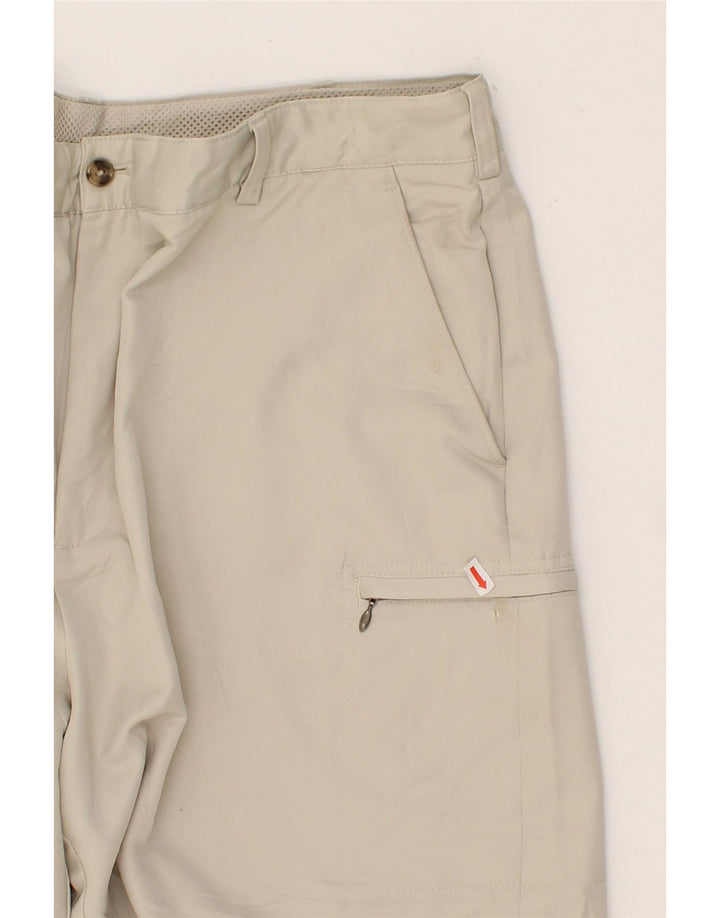 IZOD Mens Cargo Shorts W40 XL Beige Polyester Vintage Izod and Second-Hand Izod from Messina Hembry 