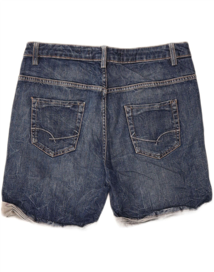 ZARA Womens Denim Shorts EU 40 Medium W30  Blue