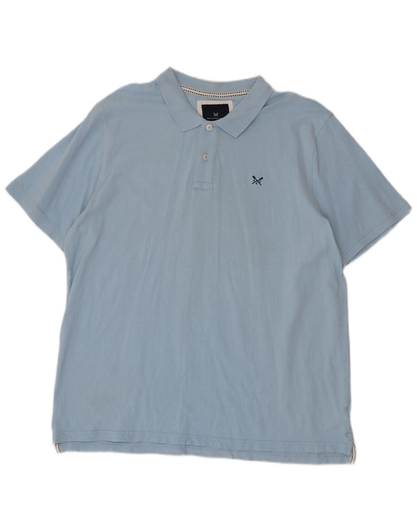 Crew Clothing Mens Polo Shirt 2XL Blue Cotton