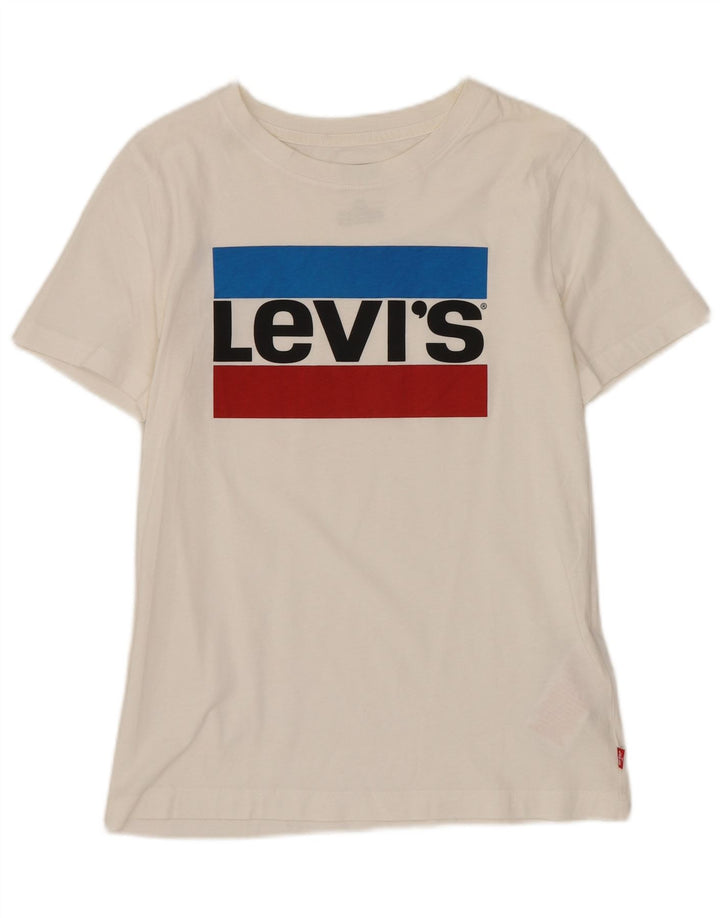 Levi's Boys Graphic T-Shirt Top 11-12 Years White Cotton