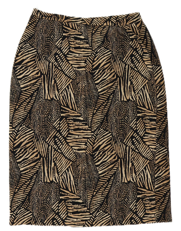 Eastex Womens Pencil Skirt UK 16 Large W36 Black Animal Print