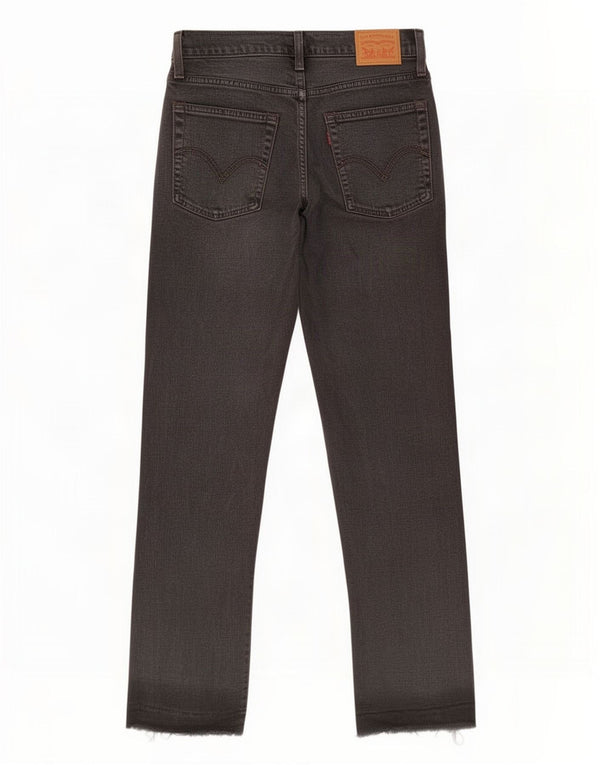 Levi's Womens Straight Jeans W28 L27 Black Cotton
