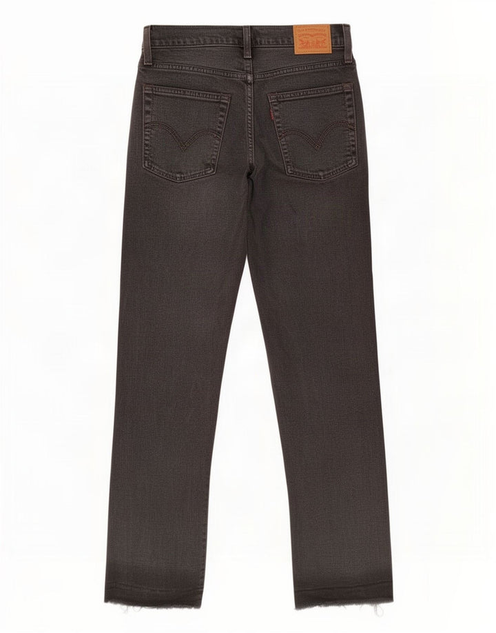Levi's Womens Straight Jeans W28 L27 Black Cotton
