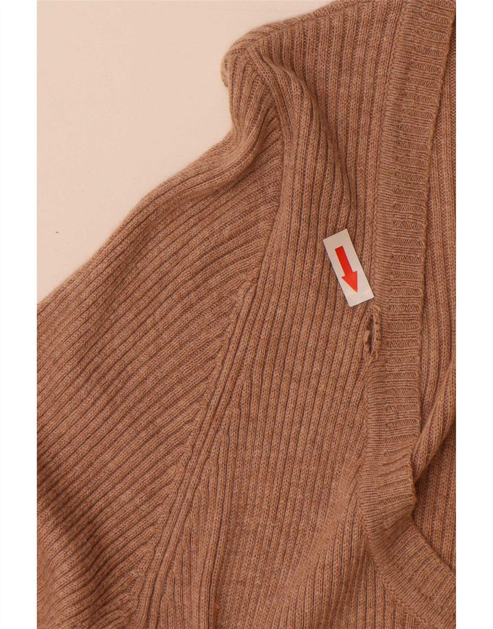 Marks & Spencer Womens Jumper Dress UK 14 Medium Brown Viscose