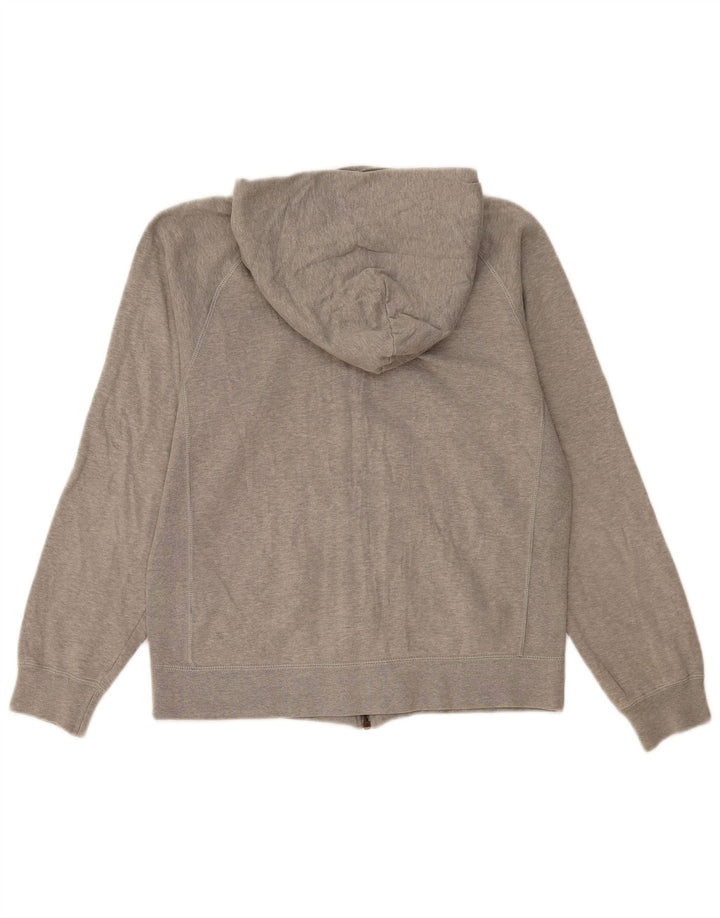 Champion Womens Zip Hoodie Sweater UK 14 Medium Grey Cotton