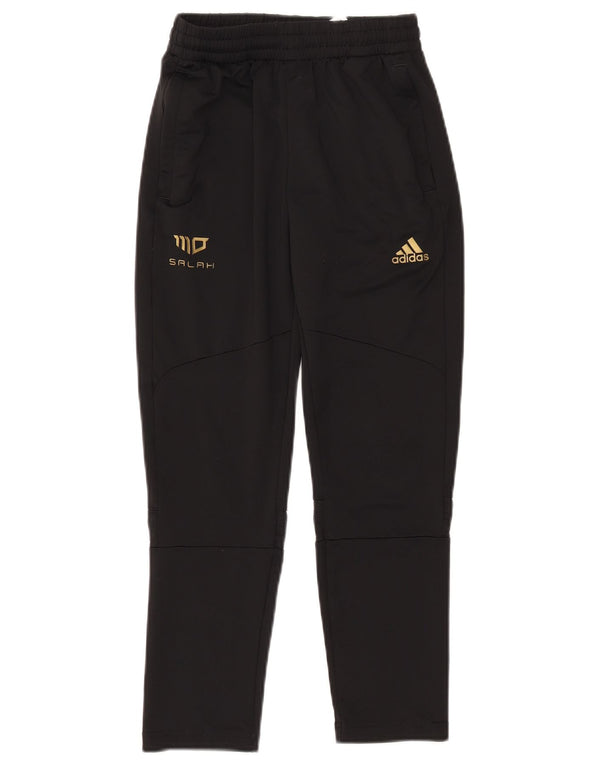 ADIDAS Boys Primegreen Tracksuit Trousers 9-10 Years  Black Polyester