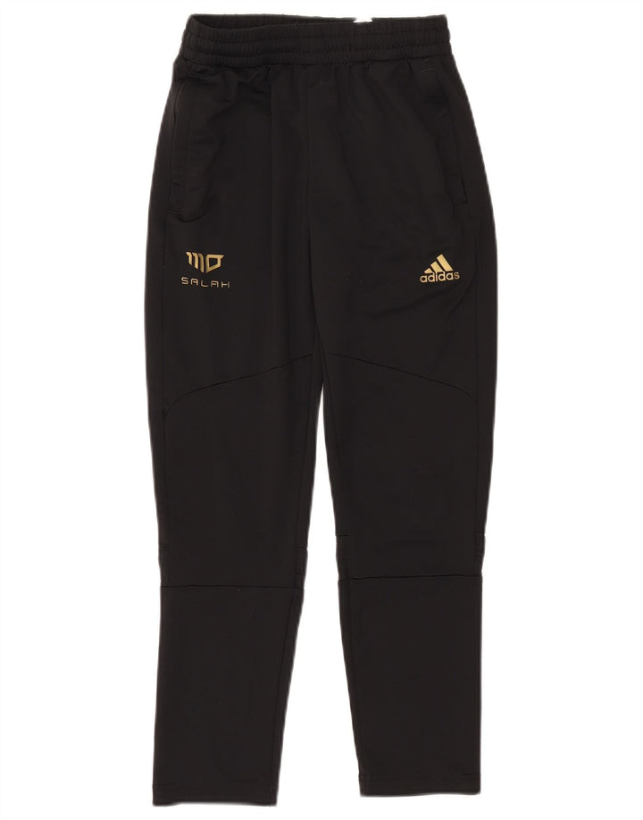 ADIDAS Boys Primegreen Tracksuit Trousers 9-10 Years  Black Polyester