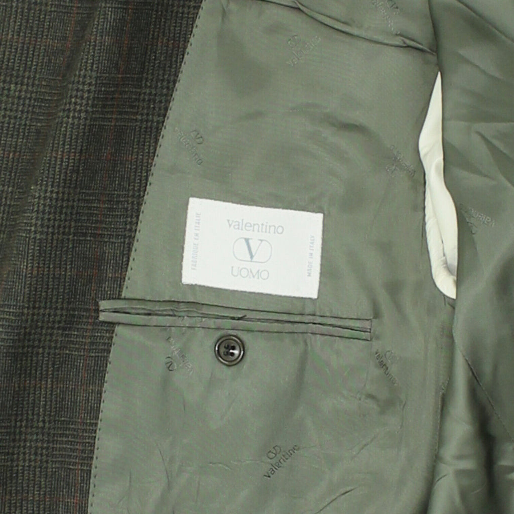 Valentino Mens Dark Green Blazer Jacket | Vintage High End Luxury Designer Suit | Vintage Messina Hembry | Thrift | Second-Hand Messina Hembry | Used Clothing | Messina Hembry 