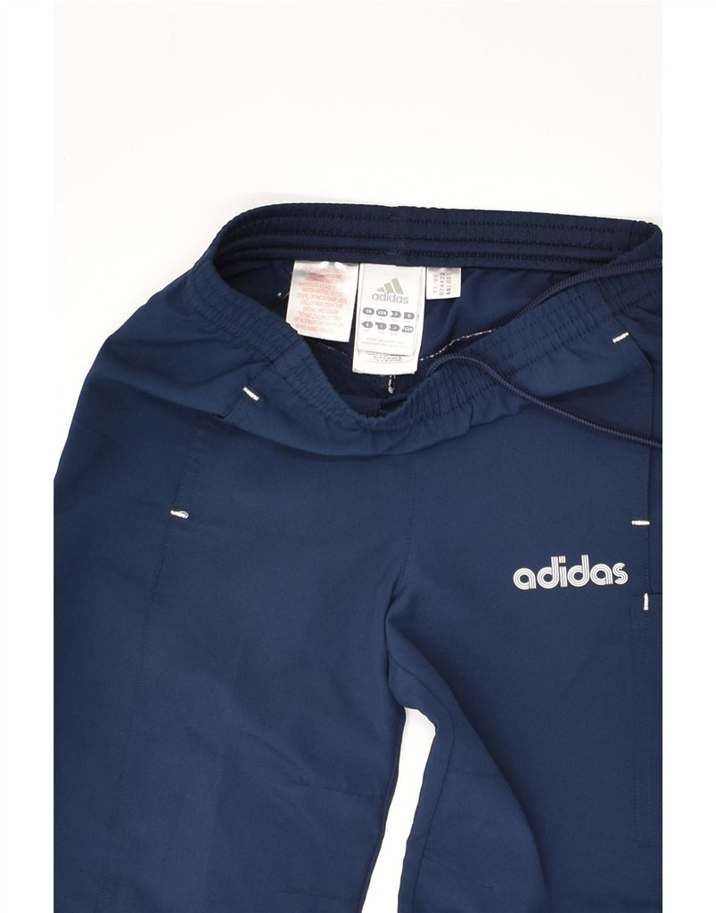 ADIDAS Boys Graphic Sport Shorts 5-6 Years Navy Blue Colourblock Polyester | Vintage Adidas | Thrift | Second-Hand Adidas | Used Clothing | Messina Hembry 