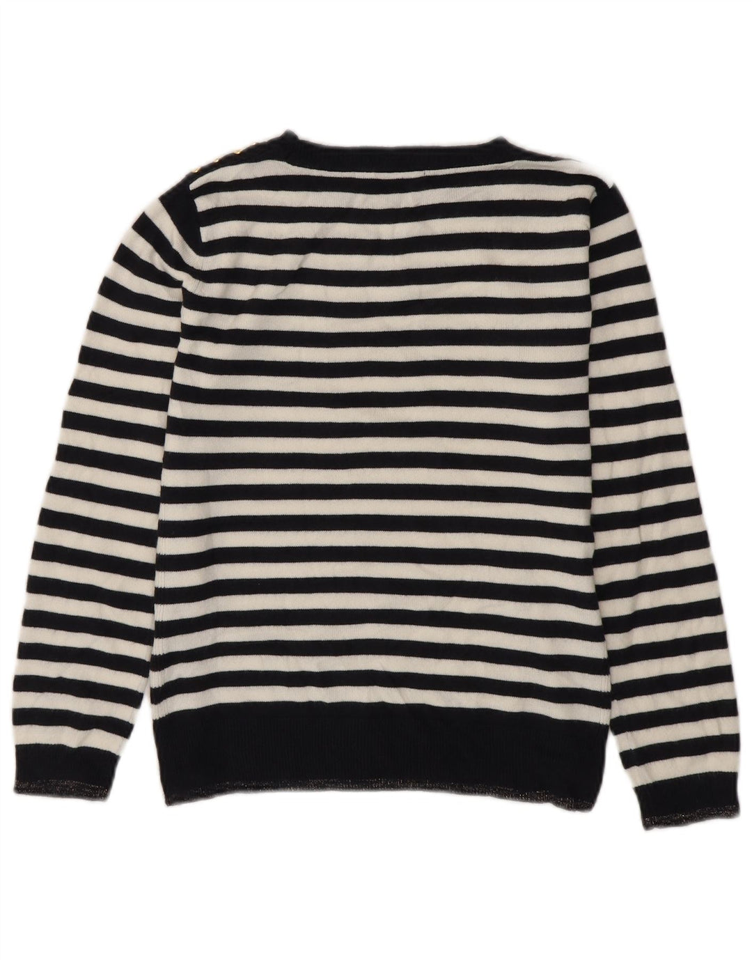 Marks & Spencer Womens Boat Neck Jumper Sweater UK 8 Small Navy Blue