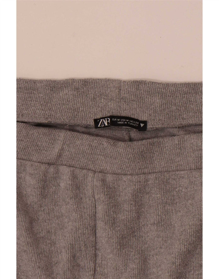 Zara Womens Wide Leg Trousers UK 12 Medium Grey