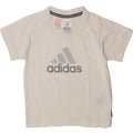 ADIDAS Boys Graphic T-Shirt Top 3-4 Years White Cotton Vintage Adidas and Second-Hand Adidas from Messina Hembry 