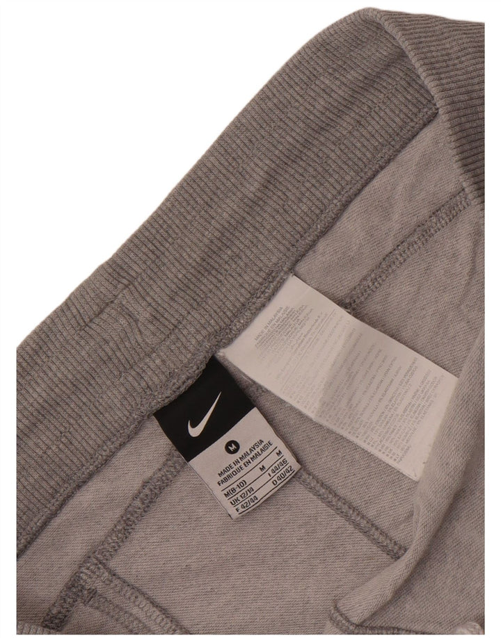 Nike Womens Sport Shorts UK 12/14 Medium Grey Cotton