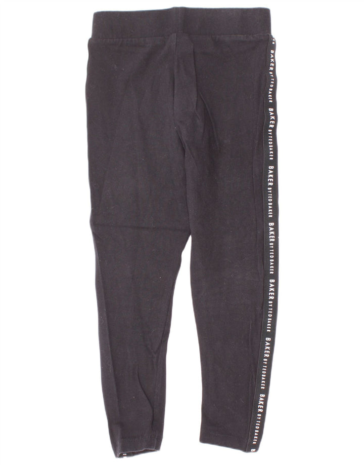 Ted Baker Girls Graphic Leggings 6-7 Years Black Cotton