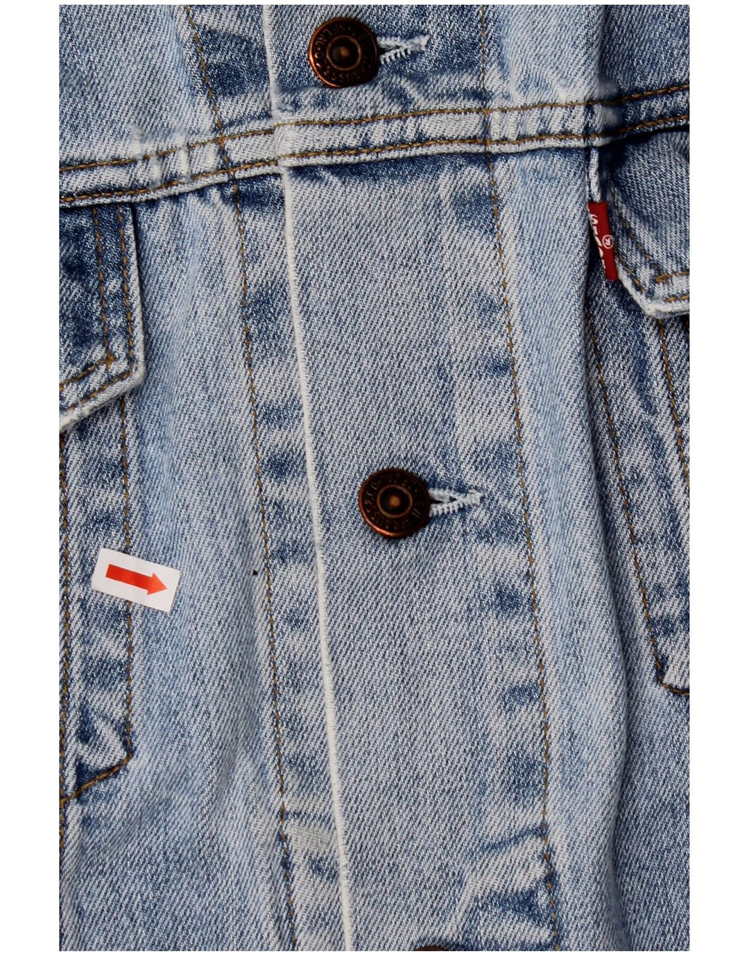 LEVI'S Mens Denim Jacket UK 42 XL Blue Cotton