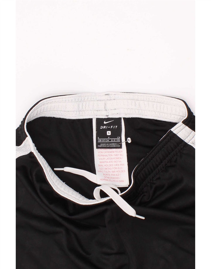 Nike Boys Dri Fit Sport Shorts 8-9 Years Small Black Colourblock Polyester