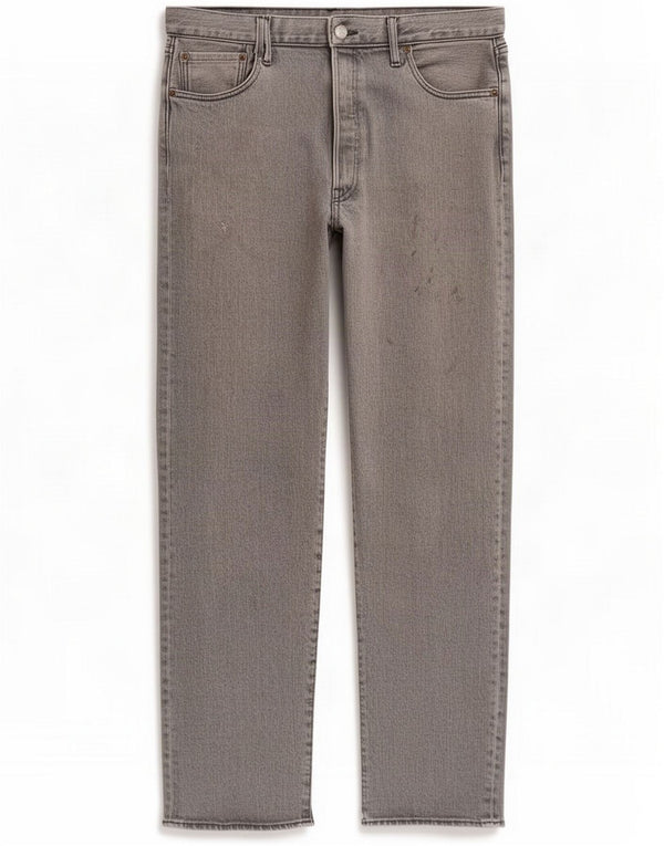Levi's Mens 502 Tapered Jeans W36 L30 Grey Cotton