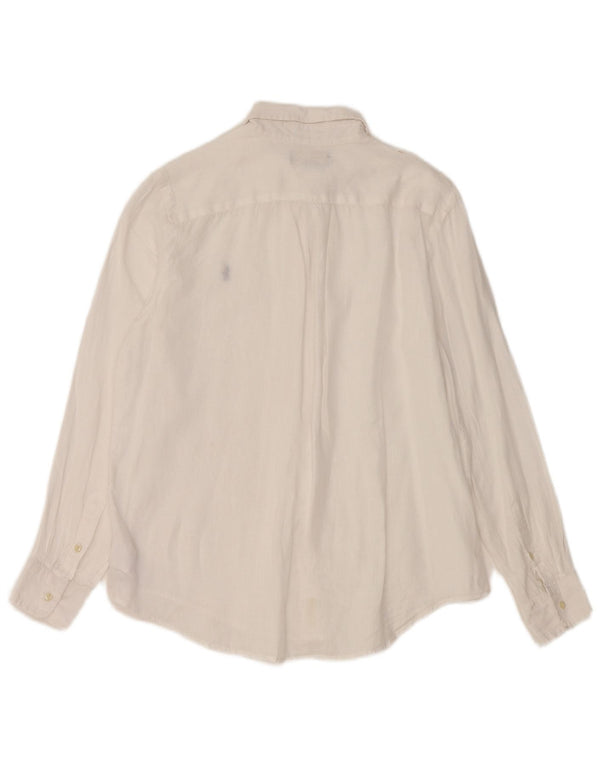 Ralph Lauren Boys Shirt 14-15 Years Large White Linen