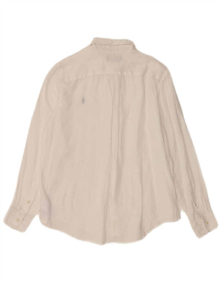 Ralph Lauren Boys Shirt 14-15 Years Large White Linen