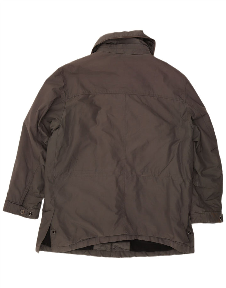 Marks & Spencer Mens Utility Jacket UK 40 Large Grey Polyester