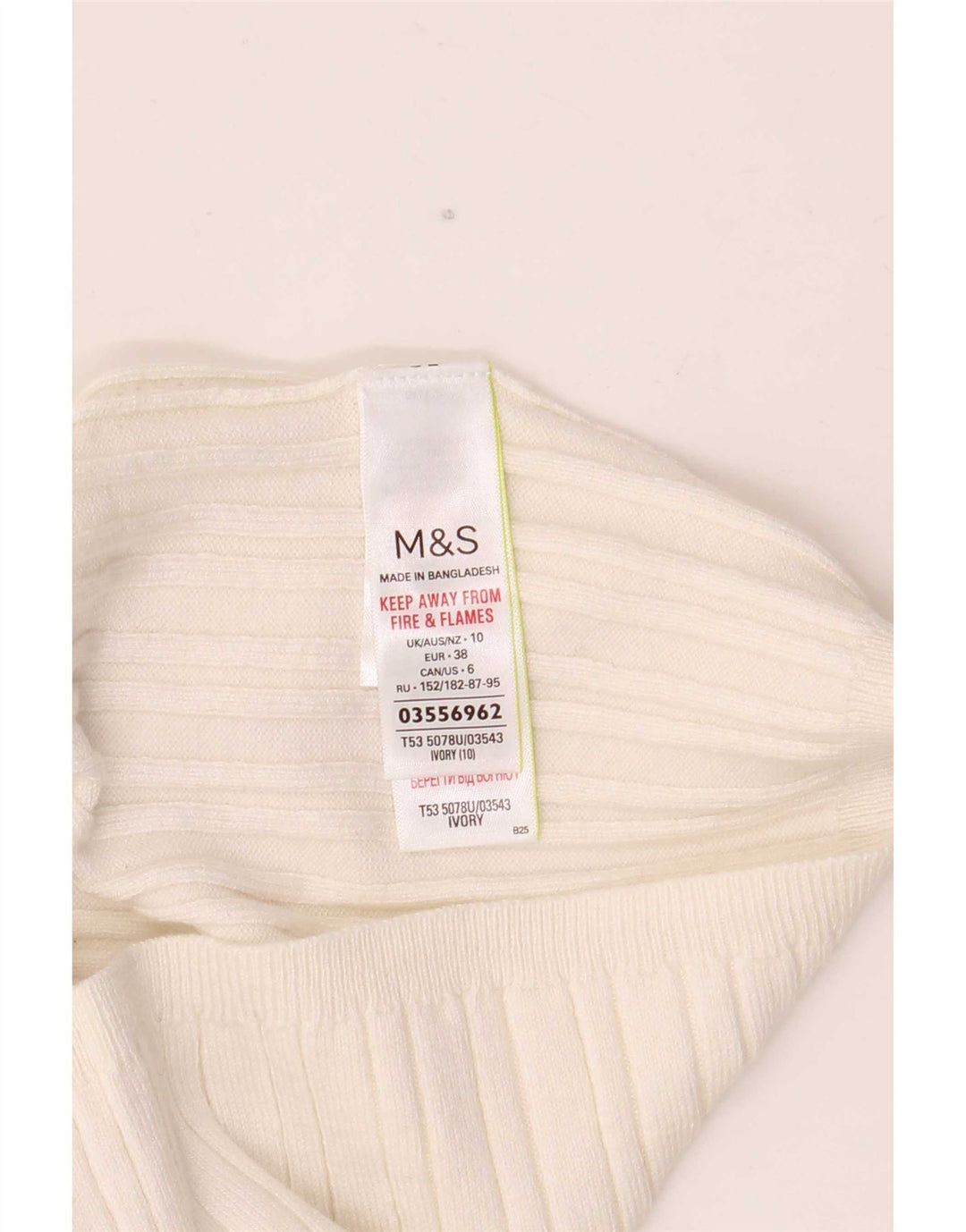 Marks & Spencer Womens Per Una Turtle Neck Jumper Sweater UK 10 Small White