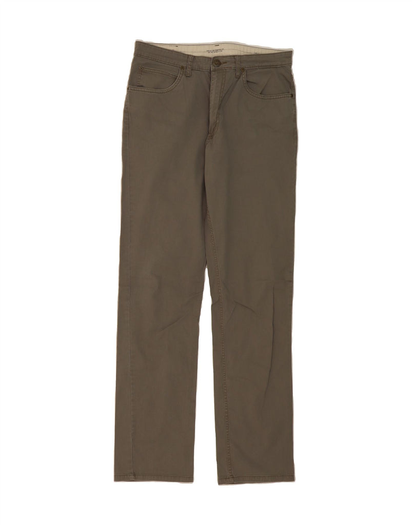LEE Mens Straight Casual Trousers W32 L34 Grey Cotton Vintage Lee and Second-Hand Lee from Messina Hembry 