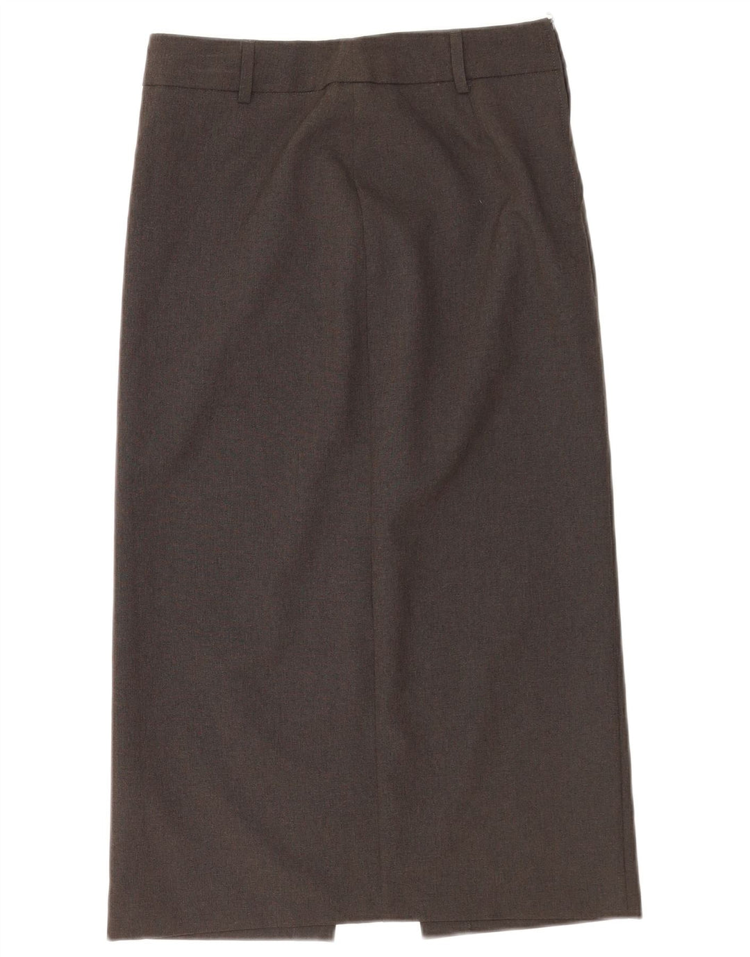 Benetton Womens Midi Straight Skirt IT 40 Small W26 Grey Polyester