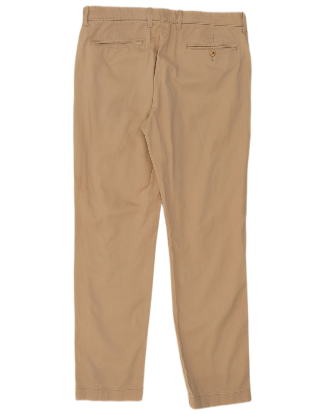 J. CREW Mens Straight Chino Trousers W33 L32 Beige Cotton