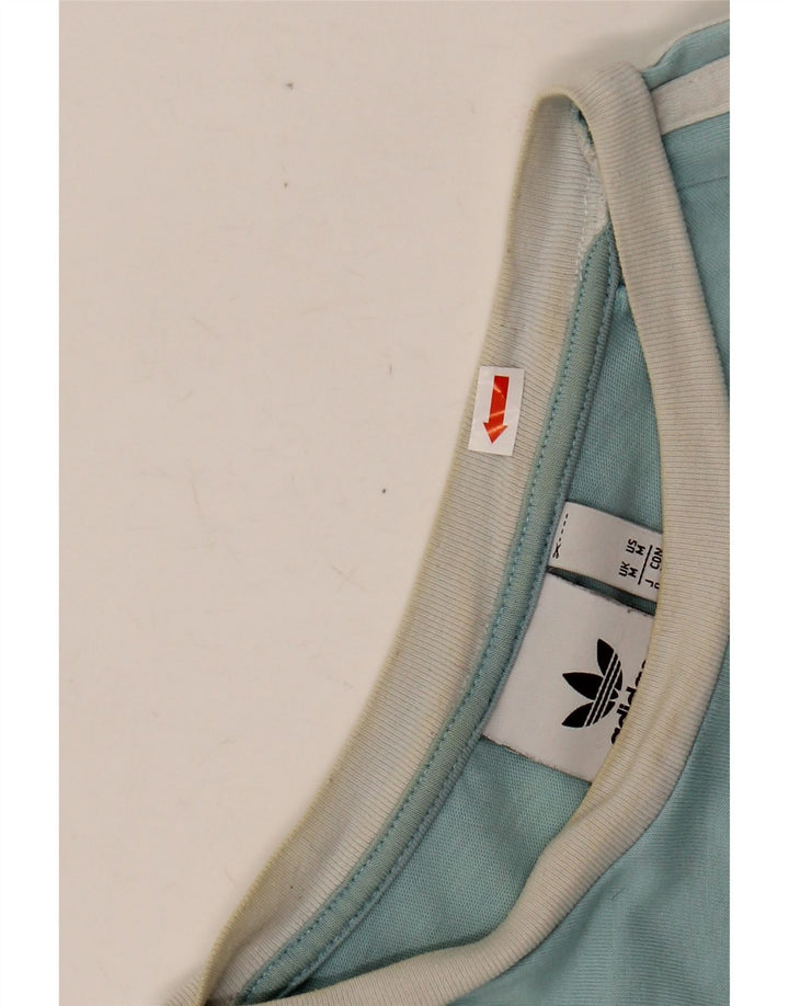 ADIDAS Mens T-Shirt Top Medium Blue Cotton