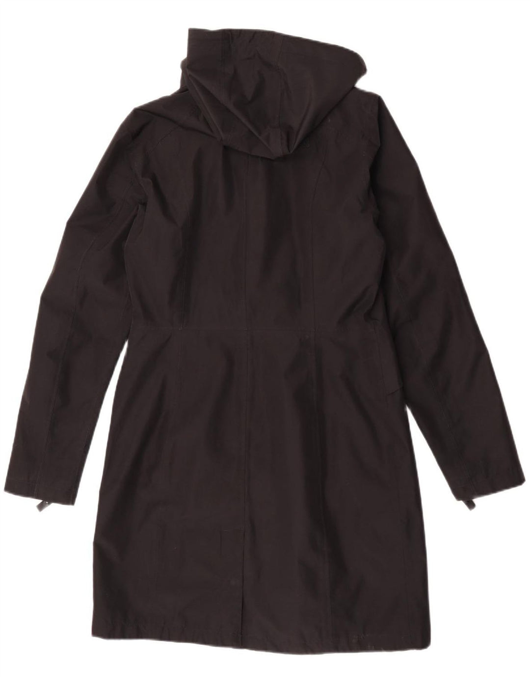 The North Face Womens Hooded Raincoat UK 14 Medium Black Polyester