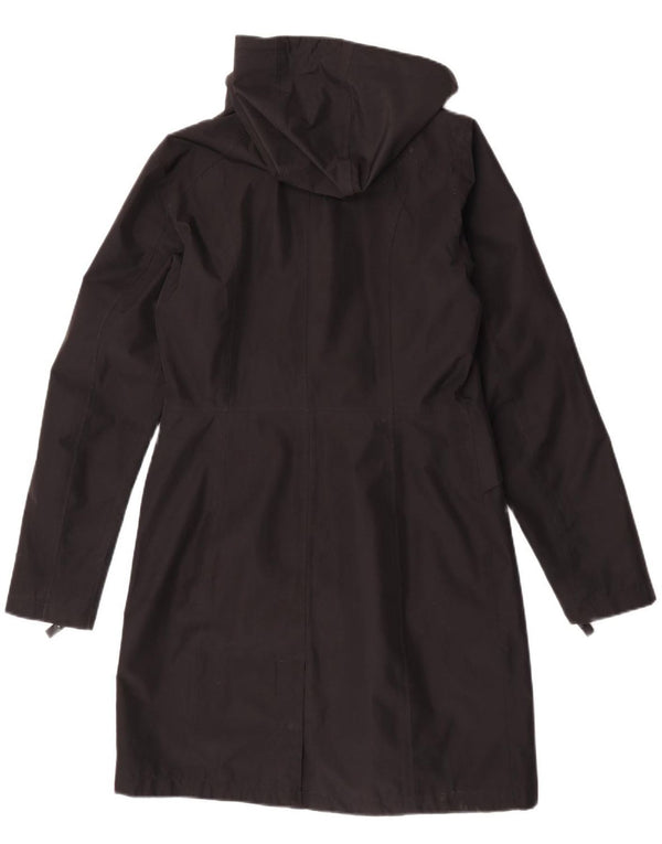 The North Face Womens Hooded Raincoat UK 14 Medium Black Polyester
