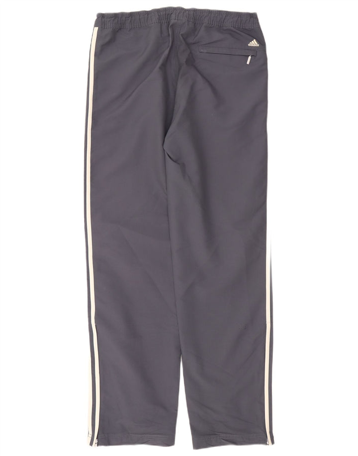 Adidas Mens Straight Chino Trousers W36 L31 Navy Blue Polyester