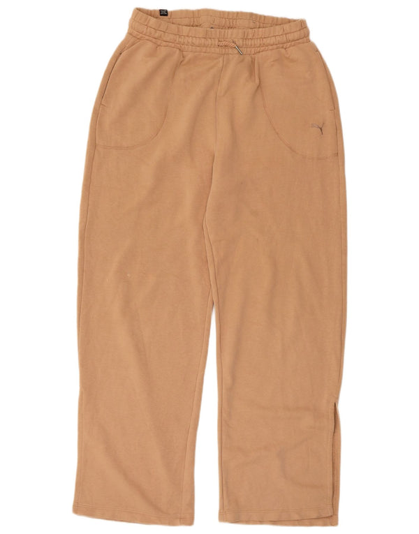 Puma Mens Tracksuit Trousers Medium Beige Cotton