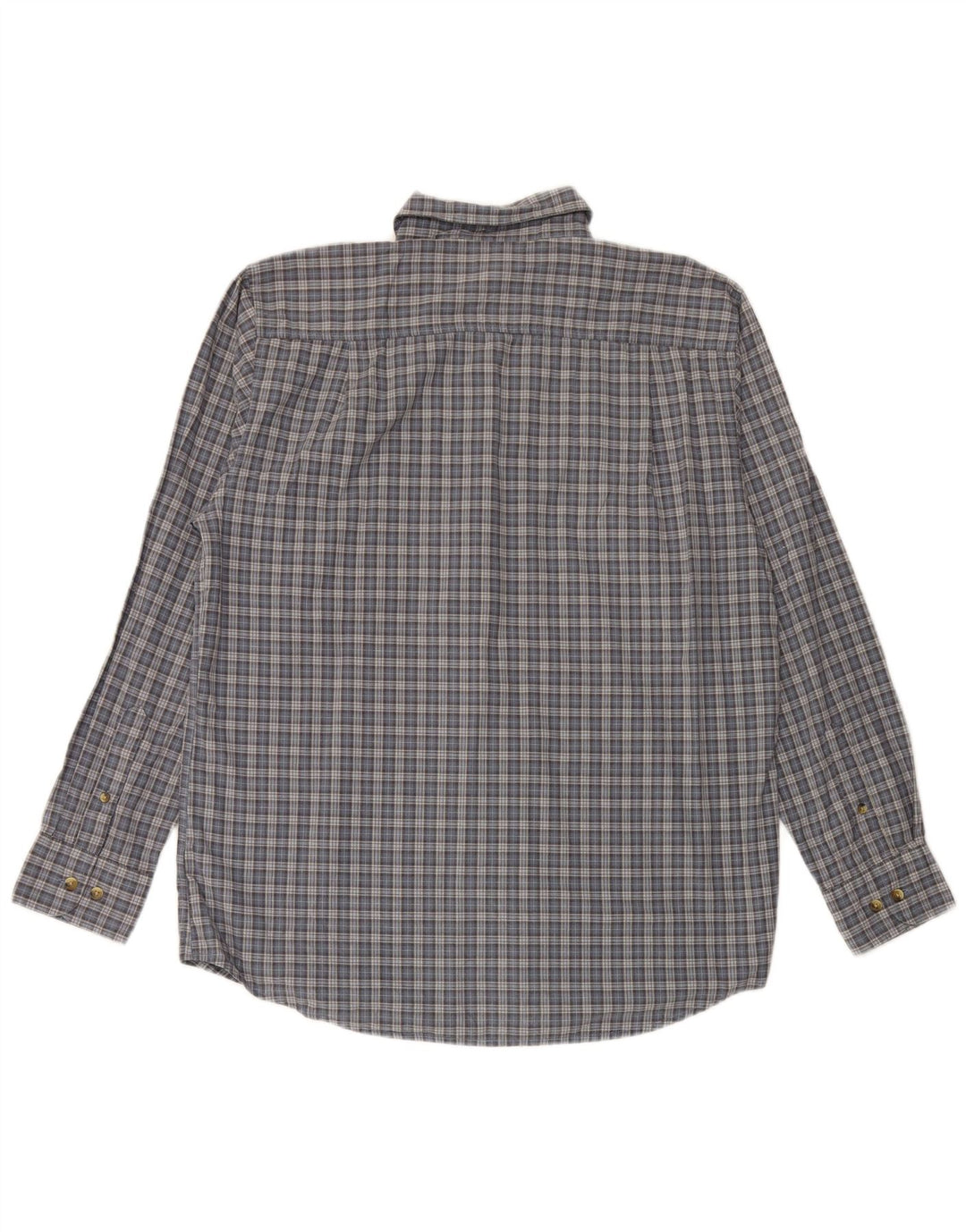 DOCKERS Mens Shirt Medium Blue Check Cotton