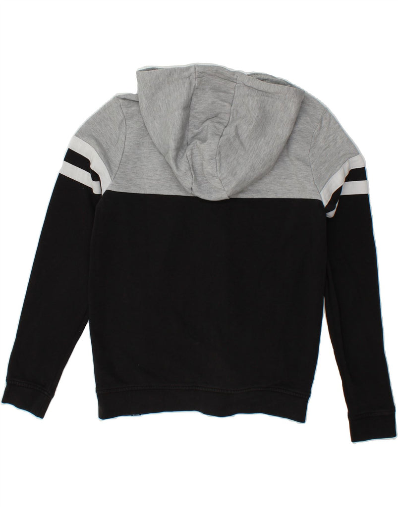 ELLESSE Mens Zip Hoodie Sweater Small Grey Colourblock Cotton Vintage Ellesse and Second-Hand Ellesse from Messina Hembry 