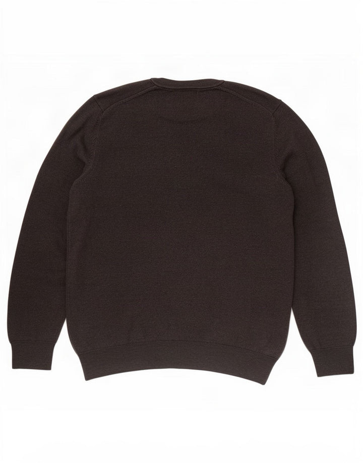 Marks & Spencer Mens Crew Neck Jumper Sweater Medium Grey Cotton