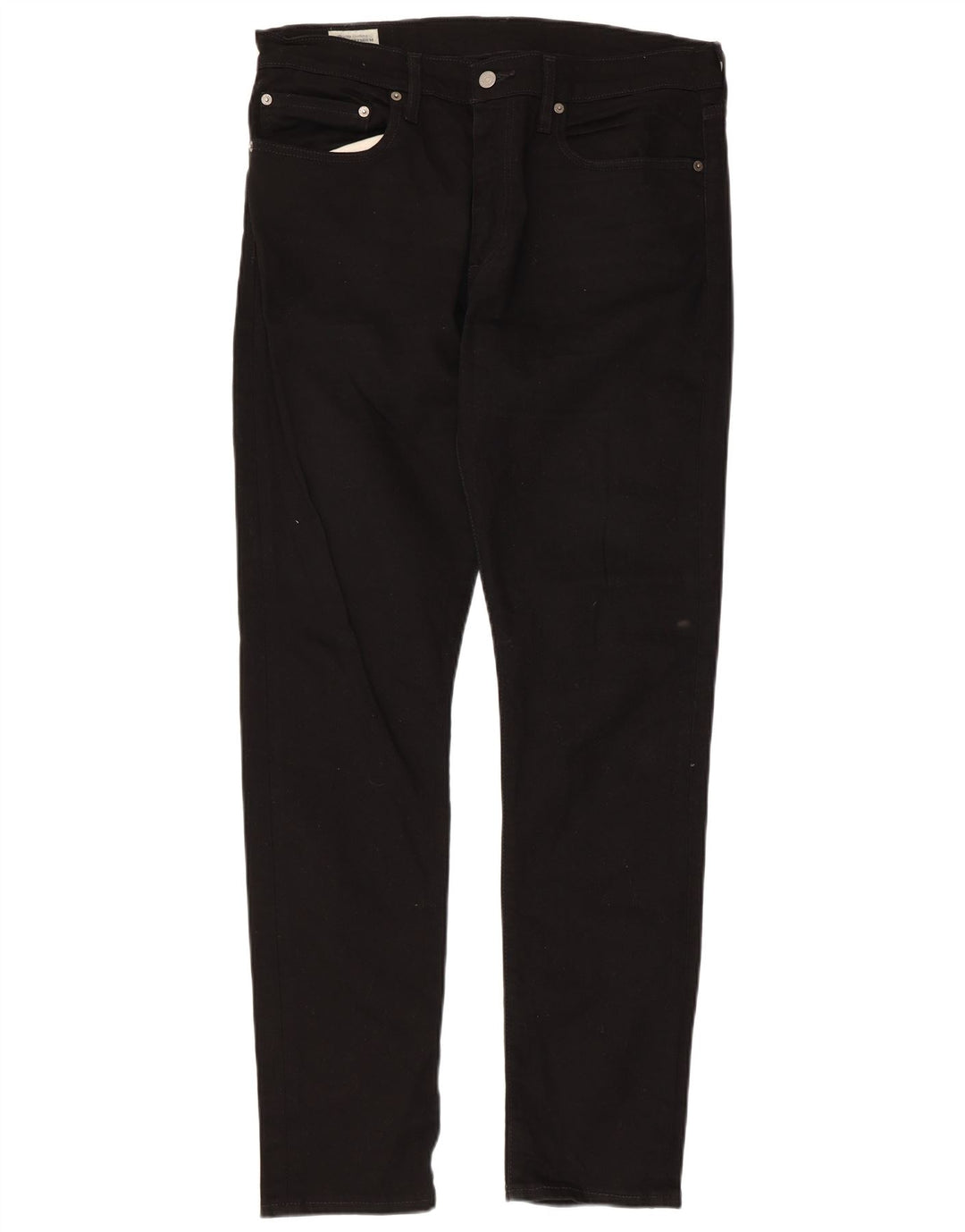 LEVI'S Mens 512 Slim Tapered Jeans W34 L34 Black Cotton