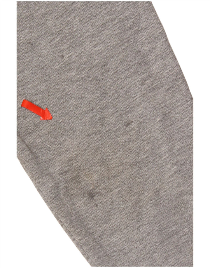 Superdry Womens Graphic Oversized Sweatshirt Jumper UK 16 Large Grey Cotton