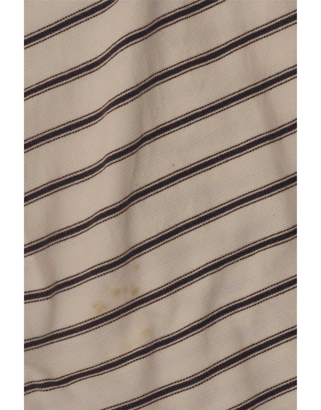 Invicta Mens Polo Shirt IT 48 Medium White Striped Cotton