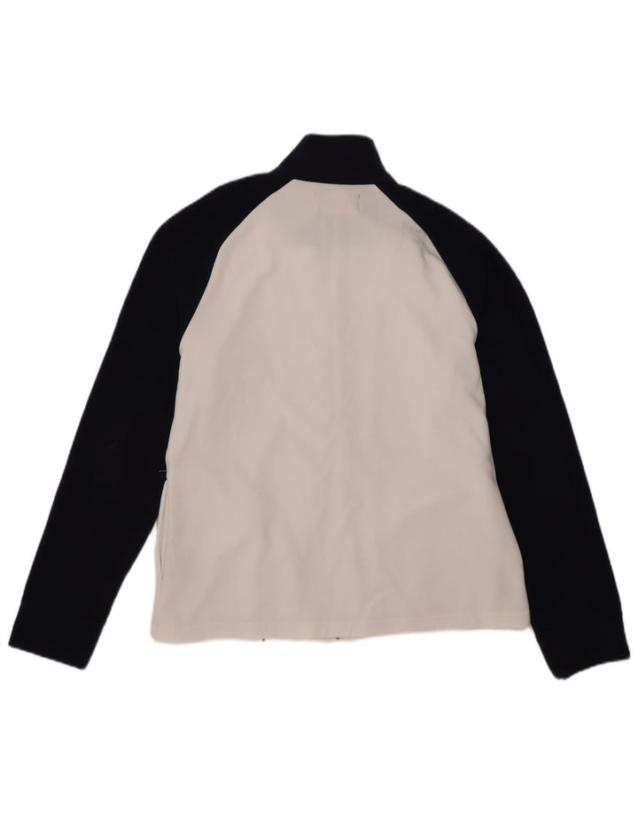Kappa Womens Tracksuit Top Jacket UK 20 2XL White Colourblock Polyester