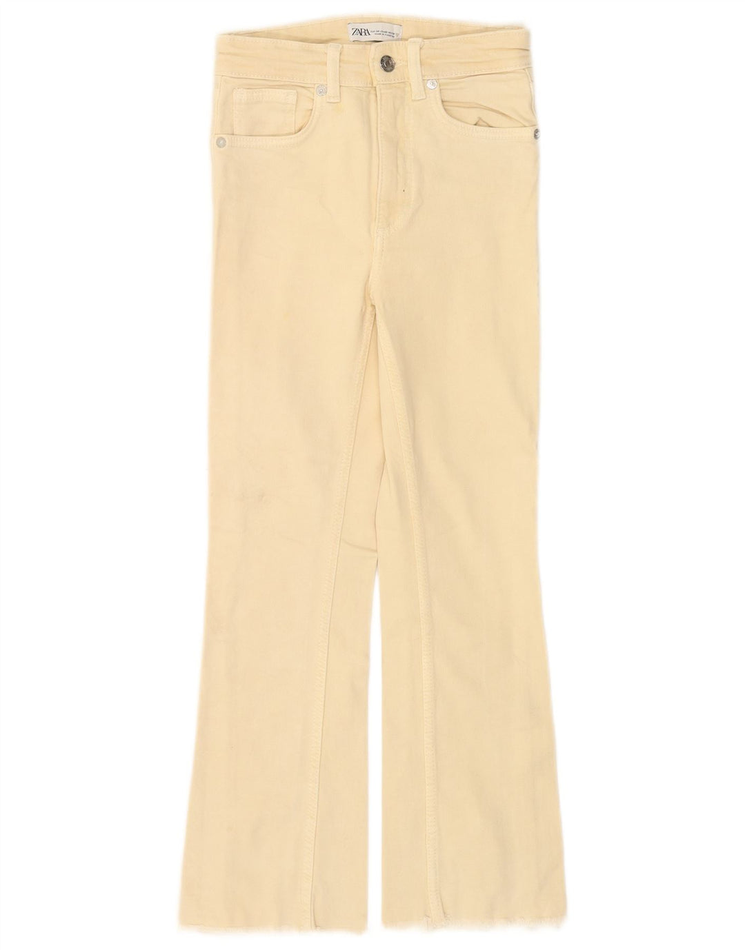 Zara Womens Bootcut Jeans EU 34 2XS W24 L24 Beige