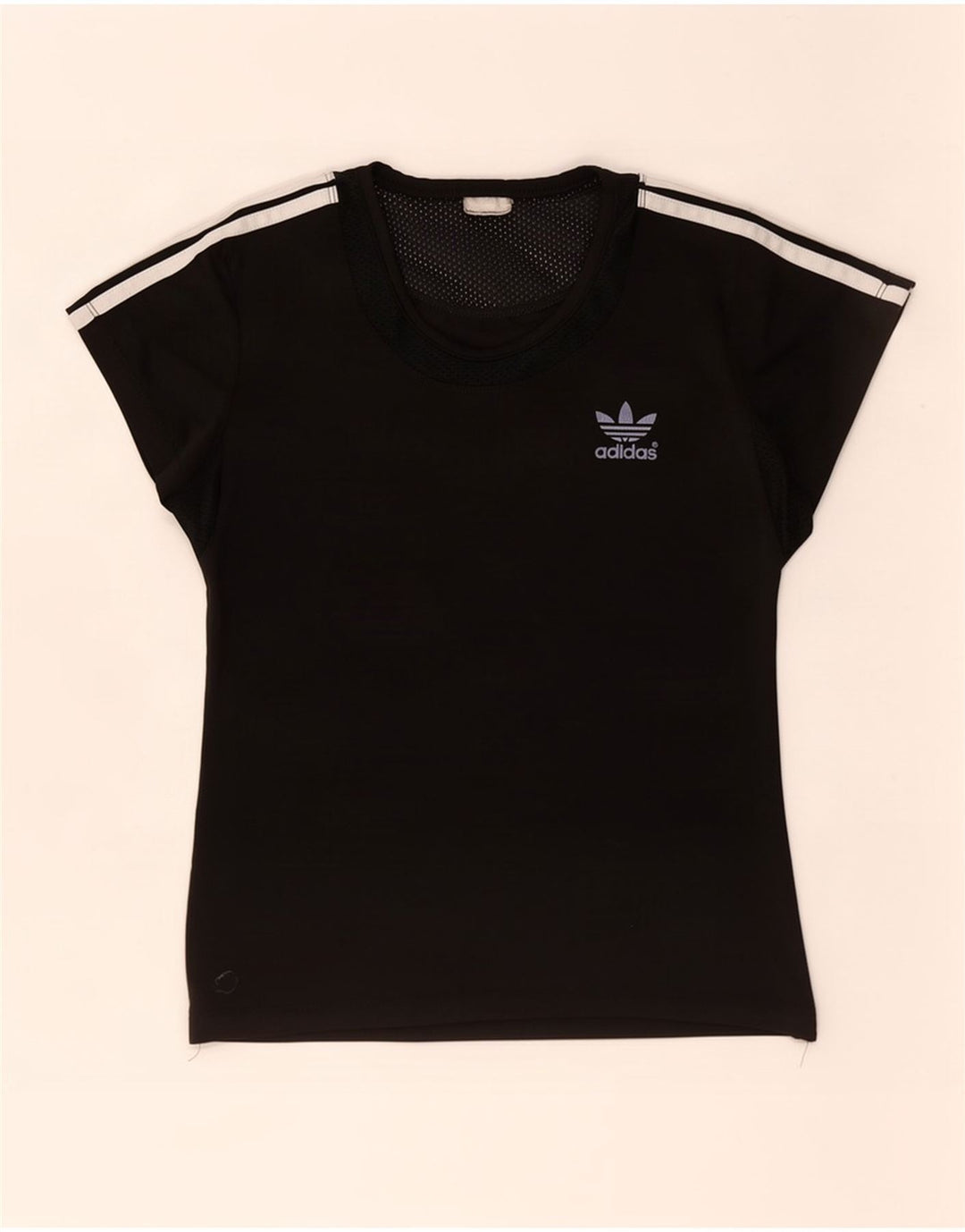 Adidas Womens T-Shirt Top UK 10 Small Black
