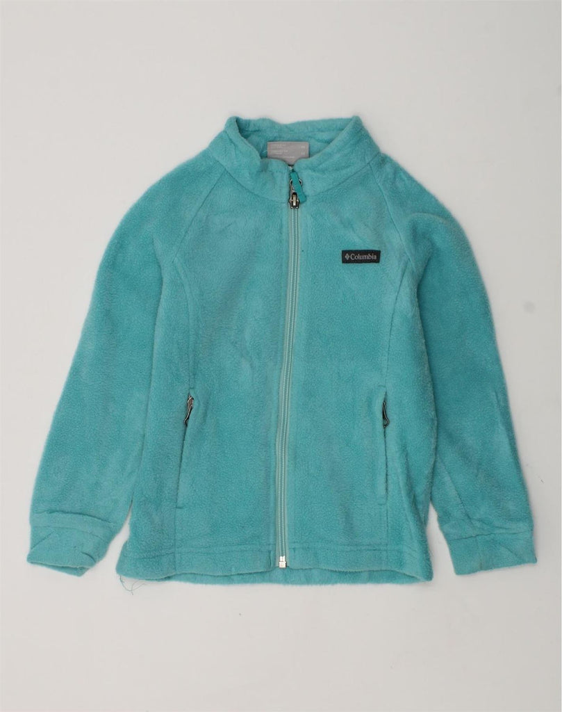 COLUMBIA Girls Fleece Jacket 3-4 Years Turquoise Polyester | Vintage Columbia | Thrift | Second-Hand Columbia | Used Clothing | Messina Hembry 