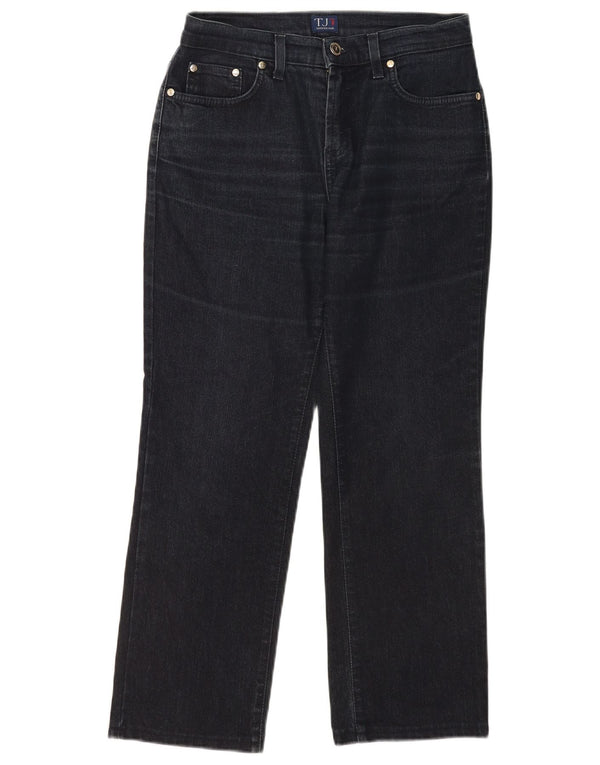 Trussardi Womens Crop Straight Jeans W27 L26 Navy Blue Cotton