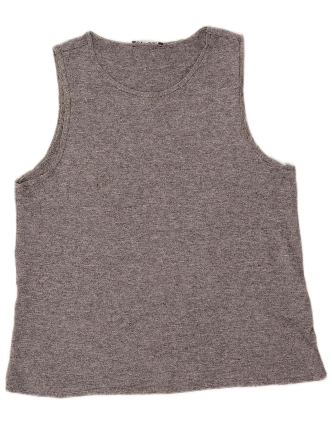 Zara Womens Vest Top UK 16 Large Grey Fair Isle