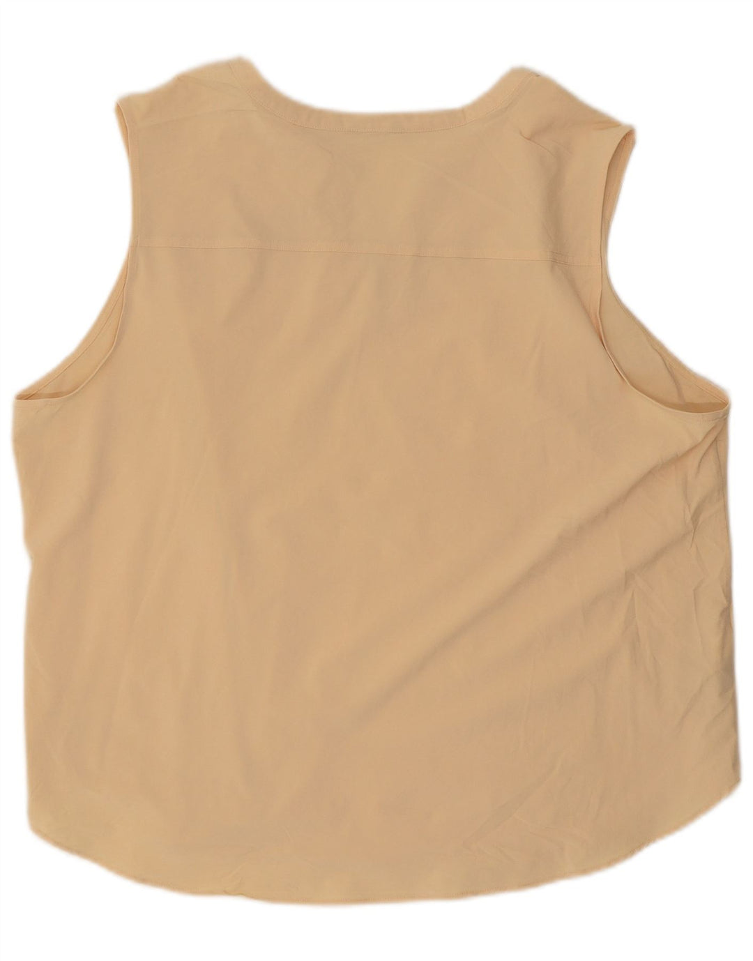 EDDIE BAUER Womens Sleeveless Blouse Top UK 18 XL Beige Polyester
