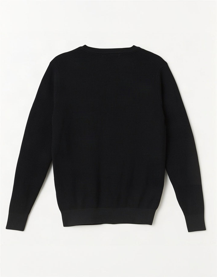 Zara Mens Crew Neck Jumper Sweater Small Green Cotton