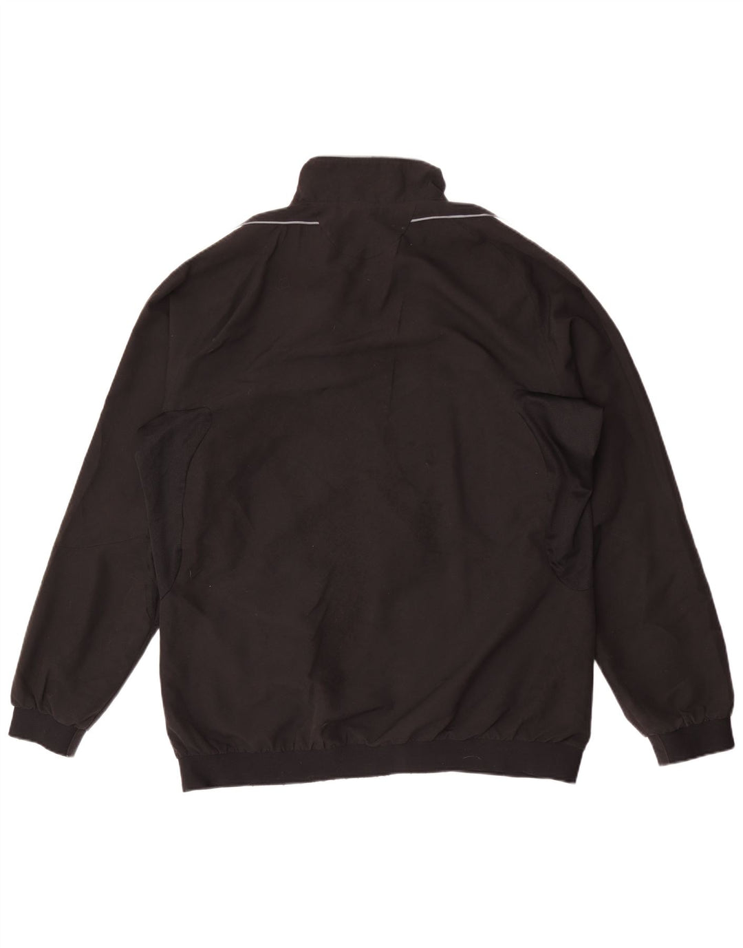 Adidas Mens Tracksuit Top Jacket UK 48/50 XL Black Polyester